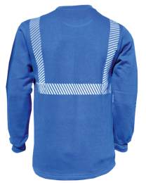 Reflektörlü Sweatshirt UZ 2204B,uzman iş elbiseleri sultanbeyli,baskılı iki iplik,nakışlı iki iplik,baskılı kazak,imalat iki iplik kazak,kışlık kazak,kışlık sweatshirt,reflektörlü sweatshirt,bisiklet yaka sweatshirt,, 