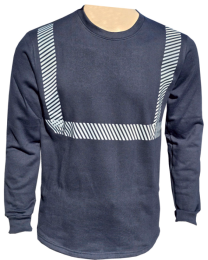 Reflektörlü Sweatshirt UZ 2204C,uzman iş elbiseleri sultanbeyli,baskılı iki iplik,nakışlı iki iplik,baskılı kazak,imalat iki iplik kazak,kışlık kazak,kışlık sweatshirt,reflektörlü sweatshirt,, 